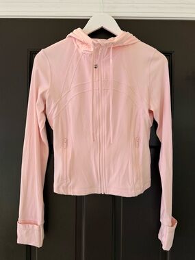 Lululemon Define Cropped Hooded Jacket Pink Pearl 8 Nulu